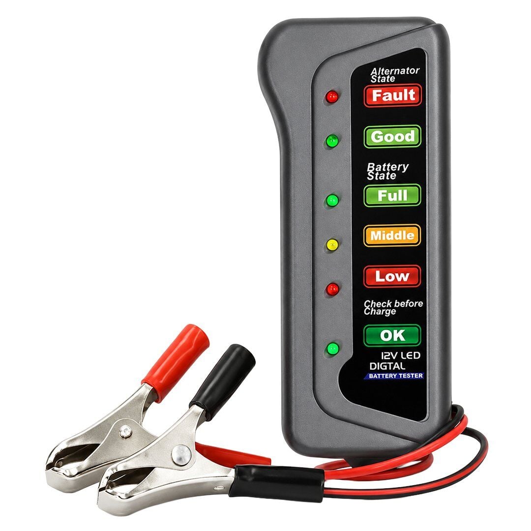 Powermaster 12V LED Araç Akü ve Alternatör Test Cihazı