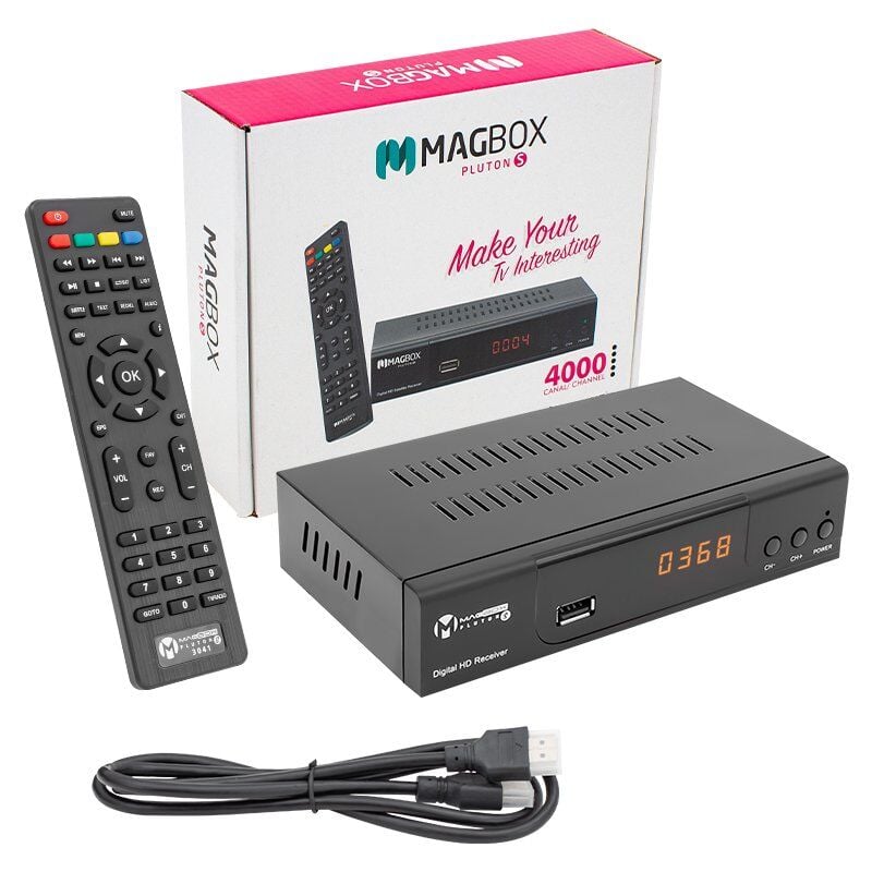 Magbox Pluton S Full HD TKGS'li Kasalı Uydu Alıcısı