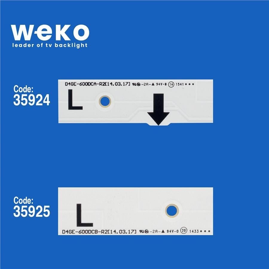 Wkset-5303 35924X7 35925X7 D4ge-600Dca-R2/D4ge-600Dcb-R2 14 Adet Led Bar