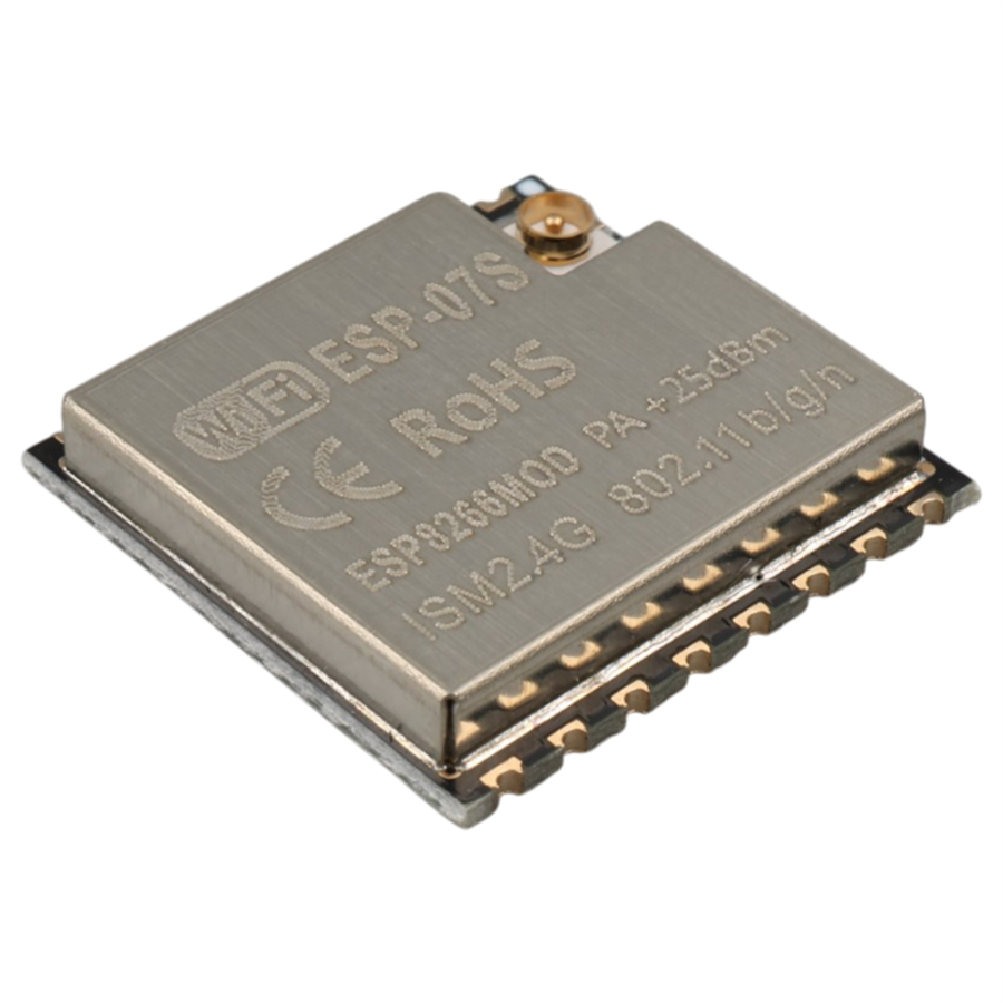ESP-07S Wifi Modülü ESP8266 Çip Setli Harici Anten Girişli Kablosuz Haberleşme Kartı