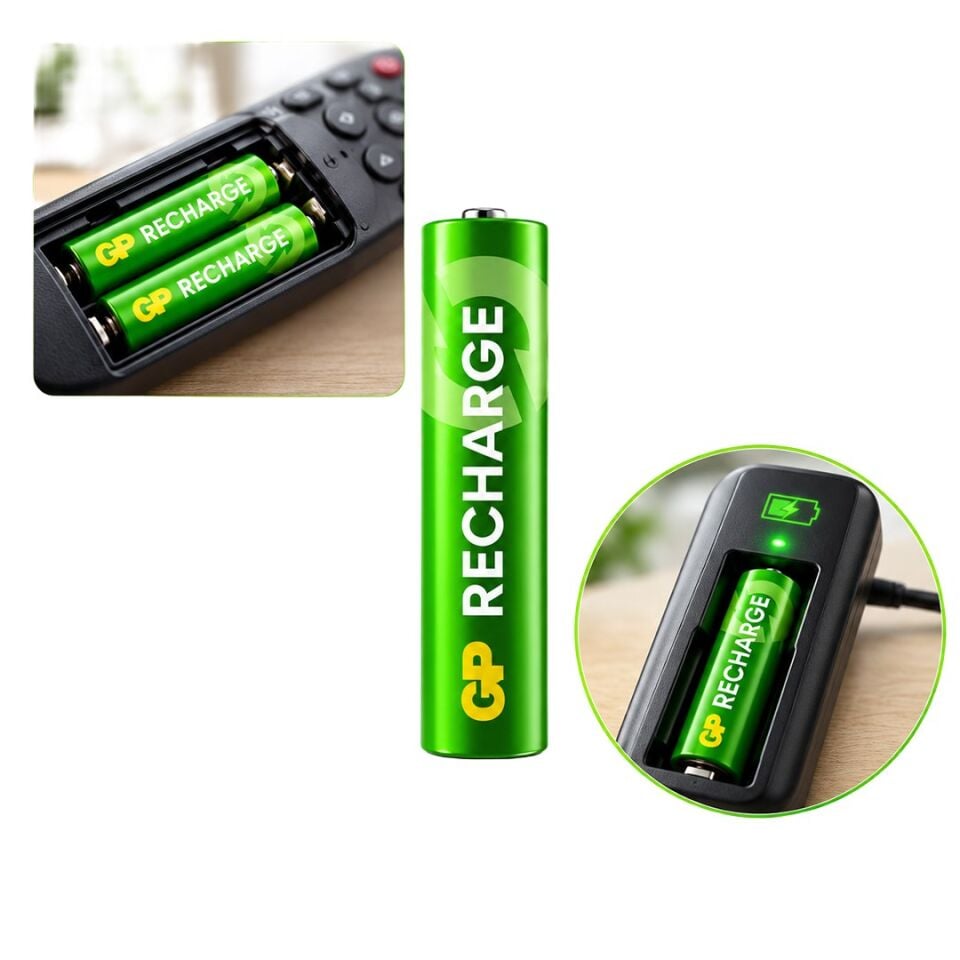GP Recharge 650 Mah R03 NI-MH Aaa Şarjlı İnce Kalem Pil