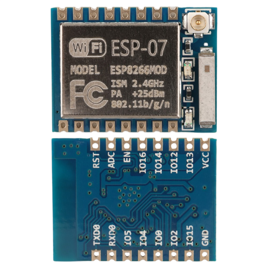 Mavi PCB ESP-07 Wifi Alıcı Verici Modülü 2.4Ghz Kablosuz Antenli Haberleşme  Iot Kartı