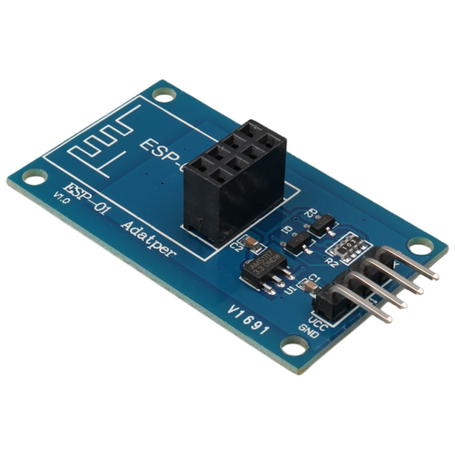 ESP-01 ESP8266 Seri Wifi Modül Adaptörü 3.3V - 5V Voltaj Dönüştürücü Kartı