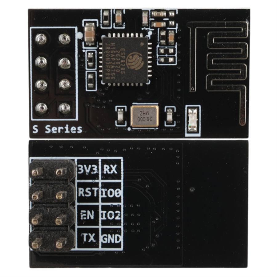 ESP-01S ESP8285 Wifi Seri Haberleşme Modülü Kablosuz Veri Aktarım Kartı