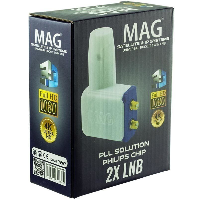 Mag 17267 Slim Roket HD Çiftli Lnb