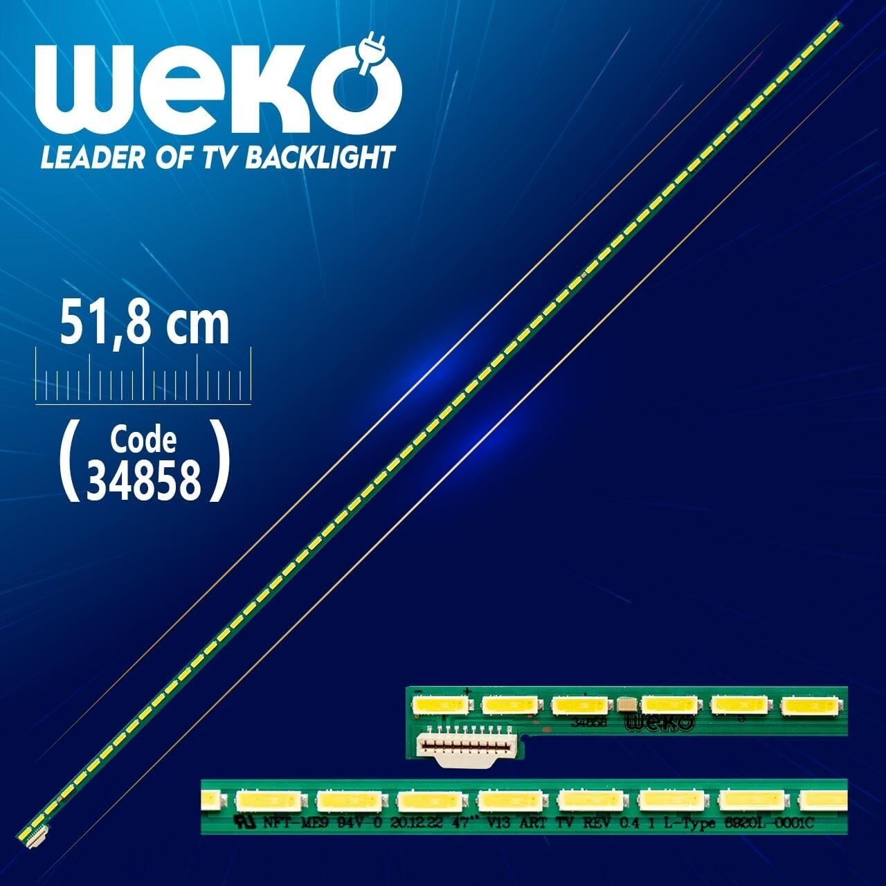 47'' V13 ART TV REV 0.4 1 L-TYPE 6920L-0001C - 51.8 Cm 63 Ledli (WK-390) Tv Led Bar