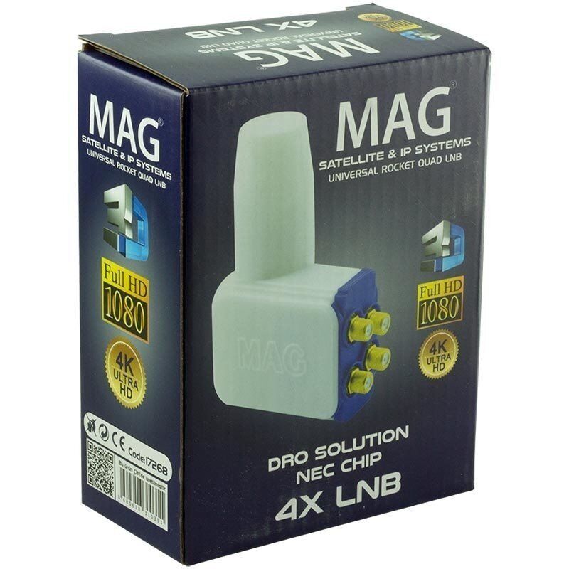 Mag 17268 Slim Roket HD Dörtlü Lnb