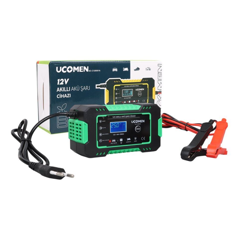 Ucomen UC-C120501A 12Volt 6Amper Göstergeli Akü Şarj Cihazı