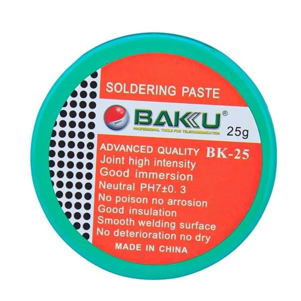 Baku BK-25 Hassas 25 Gram Nötr pH Elektronik Lehim Pastası