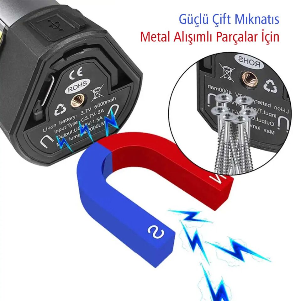 PowerMaster PM-24565 Cob Ledli 2 Kanatlı Çalışma Lambası