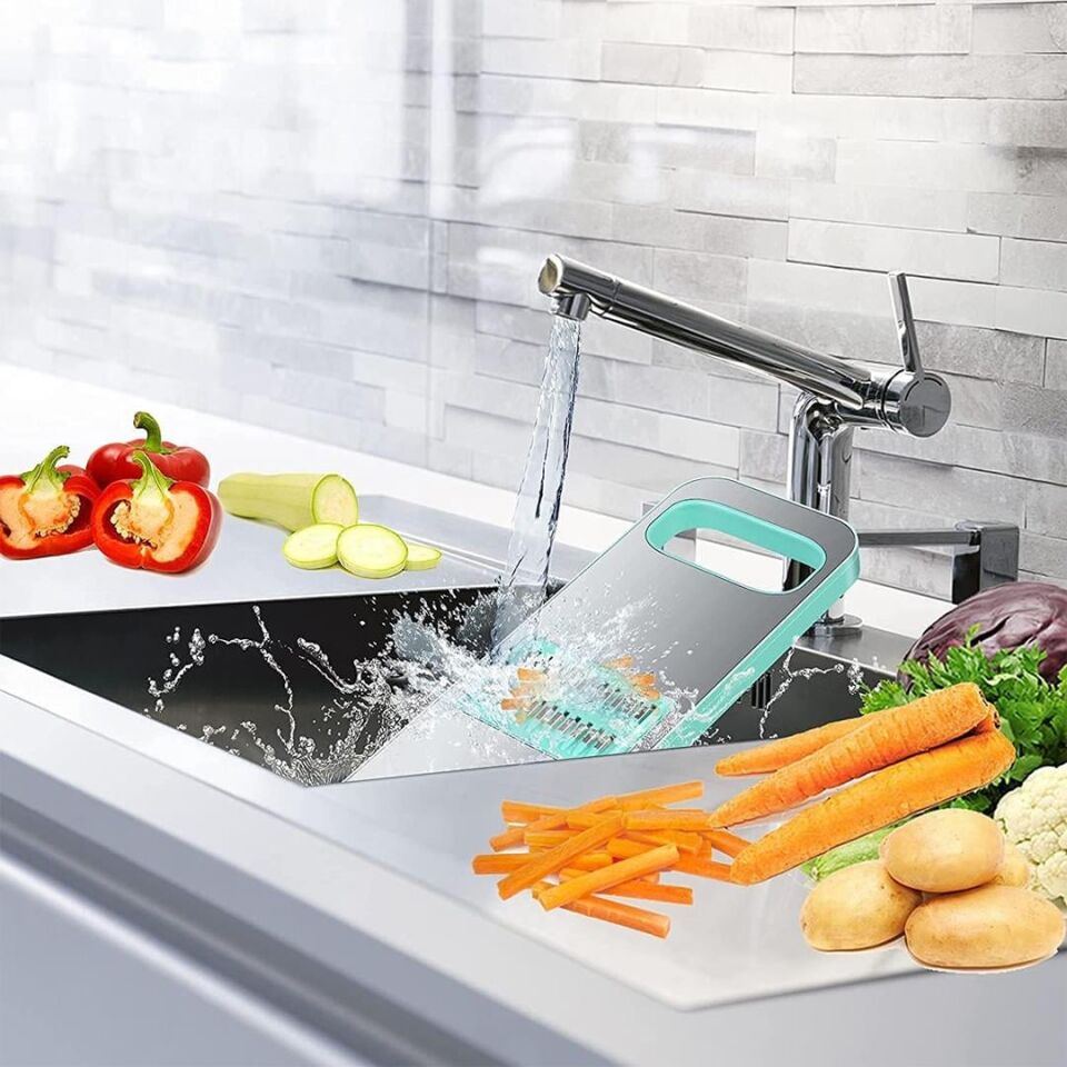 Sunup SN-20947 Paslanmaz Çelik Rende Sebze Dilimleyici Doğrayıcı