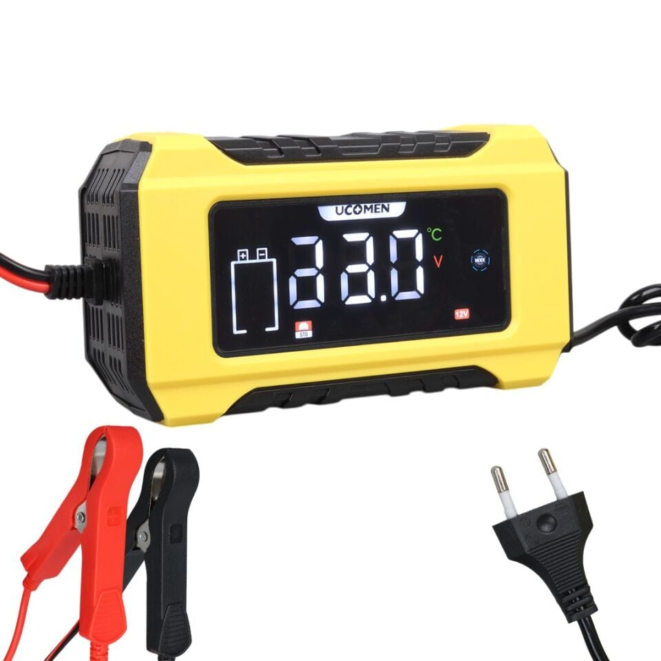 Ucomen UC-C120501B 12 Volt 6 Amper Akıllı Akü Şarj Cihazı