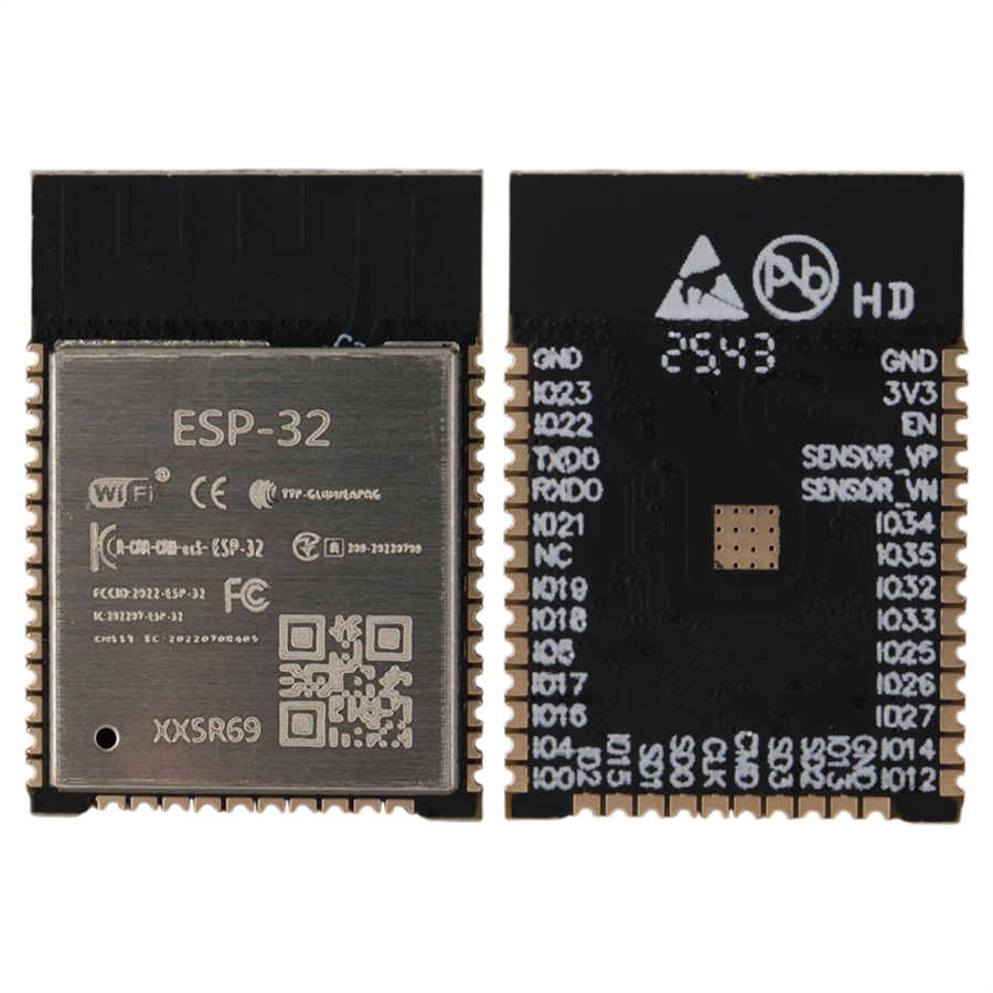 Espressif ESP32-WROOM-32D Wi-Fi + Bluetooth Çift Çekirdekli MCU Modülü