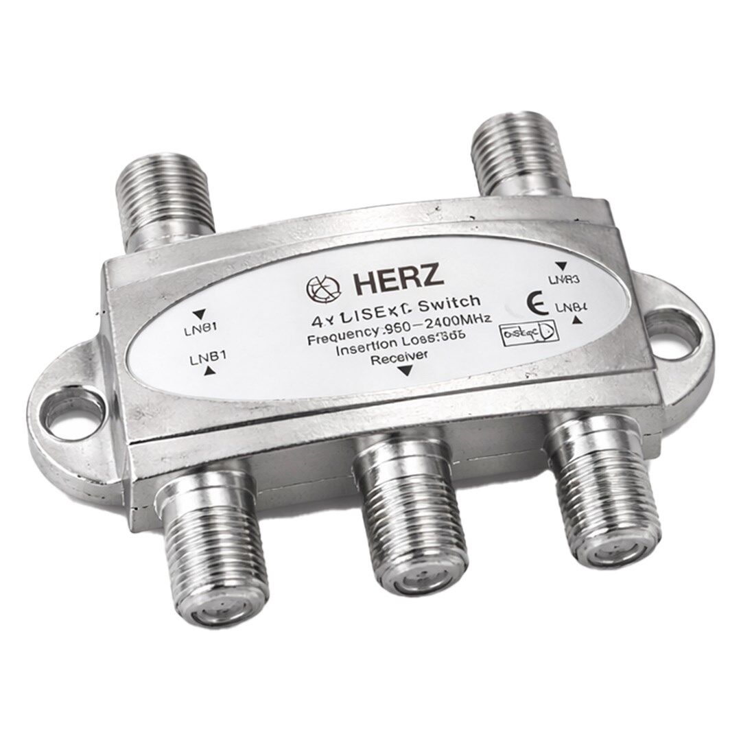 Herz 4X1 950-2400Mhz 3Db Diseqc Switch Uydu Birleştirici