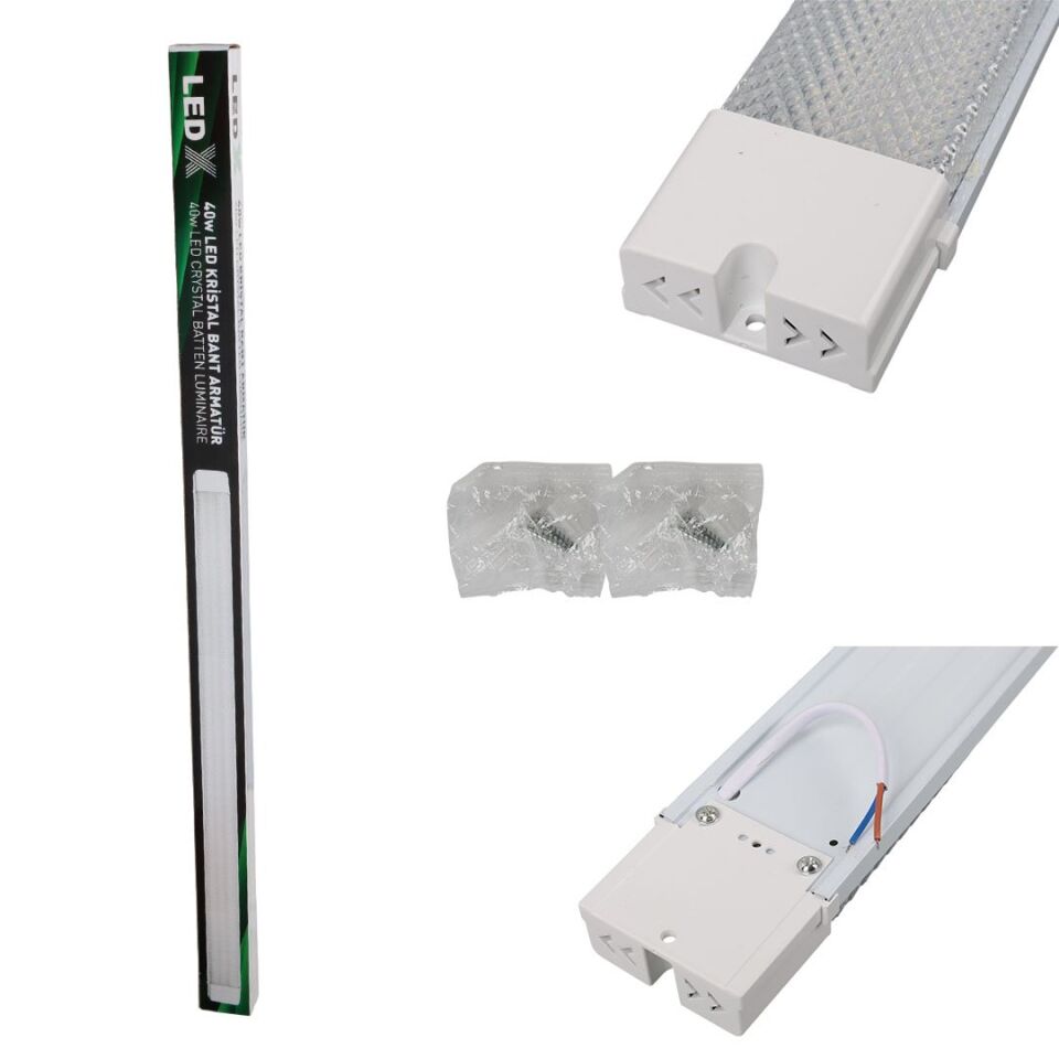 LedX AL-EXTK40 220 Volt 6500K 40 Watt Kristal Bant Armatür