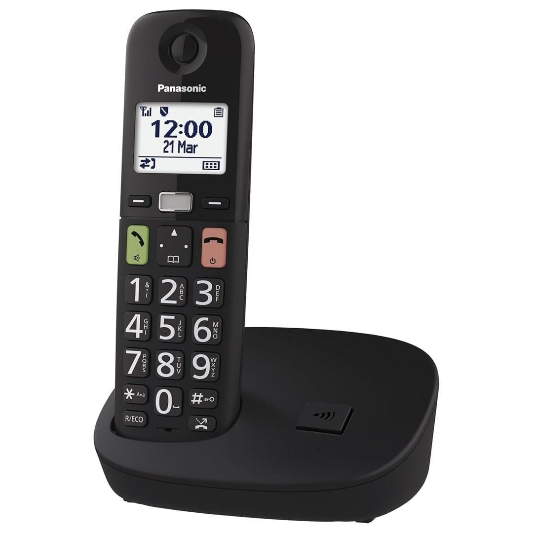 Panasonic KX-TGU110 Siyah Büyük Telsiz Dect Ev Ve Ofis Telefonu