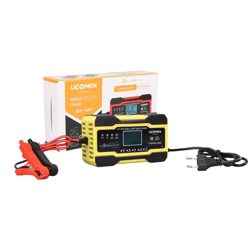 Ucomen UC-C121001A 12/24 Volt 10 Amper Akü Şarj Cihazı