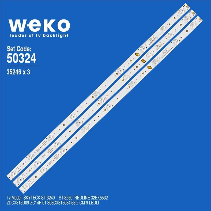 Wkset-5324 35246X3 Zdcx315d09-Zc14f-01 3 Adet Led Bar