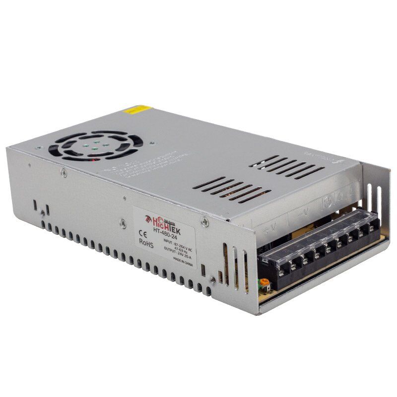 Hightek HT1100 24V 20A 500W Metal Kasa Adaptör