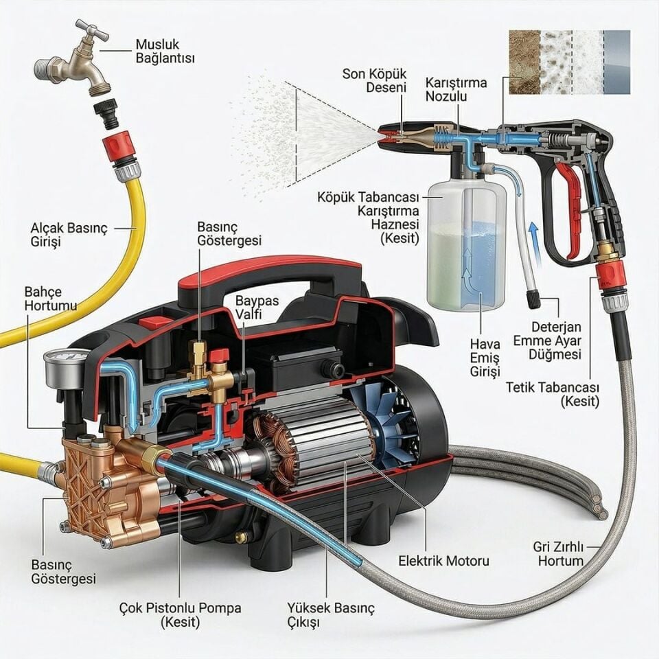 Powermaster PM-37733 Araç Yıkama Maki̇nesi̇