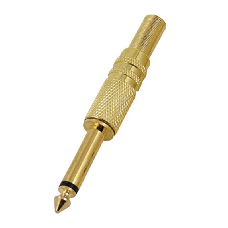 Powermaster Ze-1042 Jack Mono Sarı Gold Metal Jack