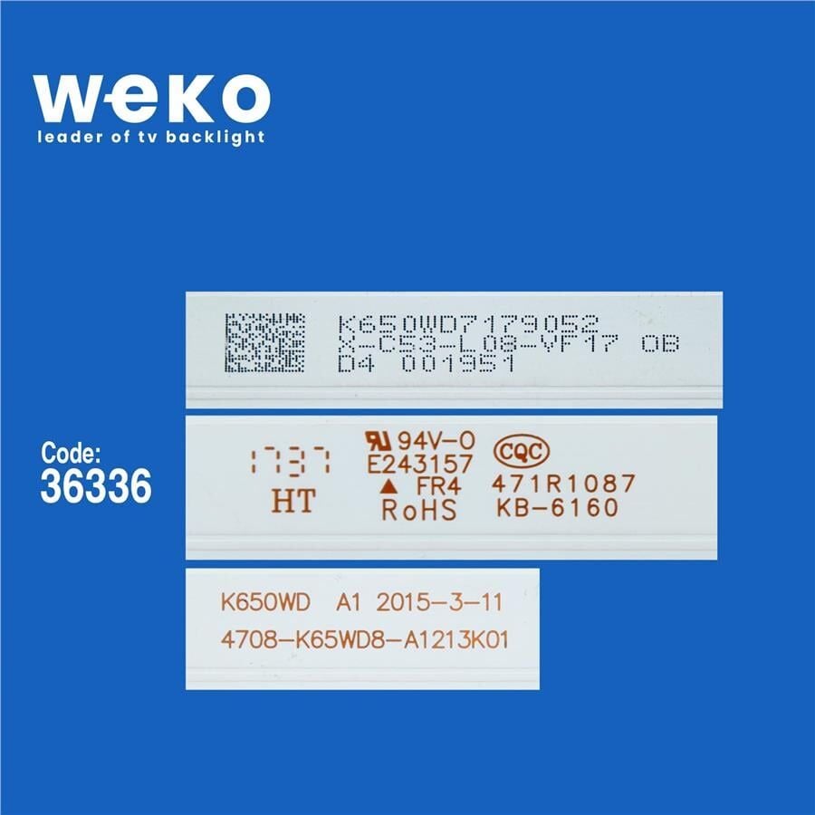 Wkset-5548 36336X12 K650wd A1 - 4708-K65wd8-A1213K01 12 Adet Led Bar