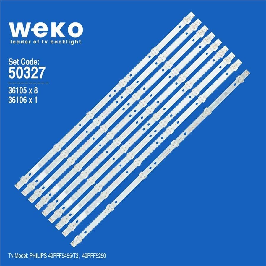 Wkset-5327 36105X8 36106X1 K490wd7 A1 4708-K49wd7-A1213K 9 Adet Led Bar