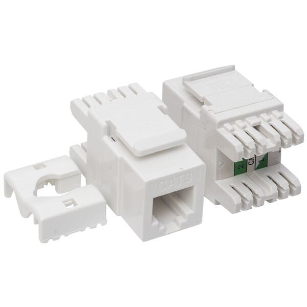 Elektromer Rj 45 Cat3 Şase 180 Derece Keystone Jack
