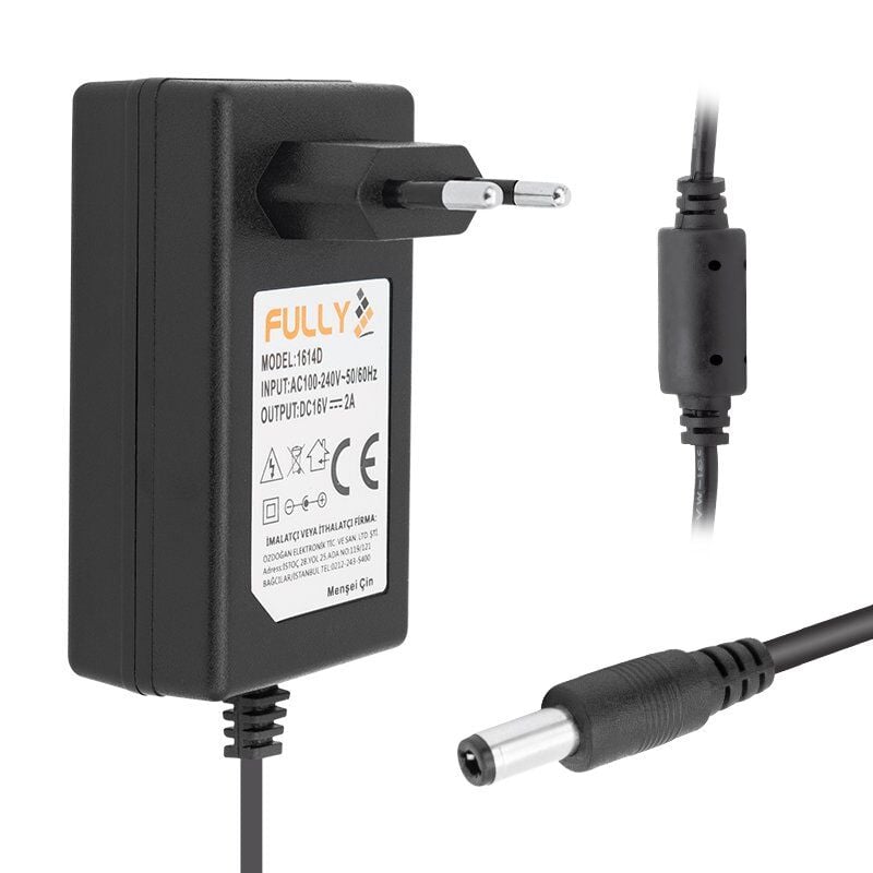 Fully O-1614D 16 Volt 2 Amper Power Jacklı Santral Adaptörü