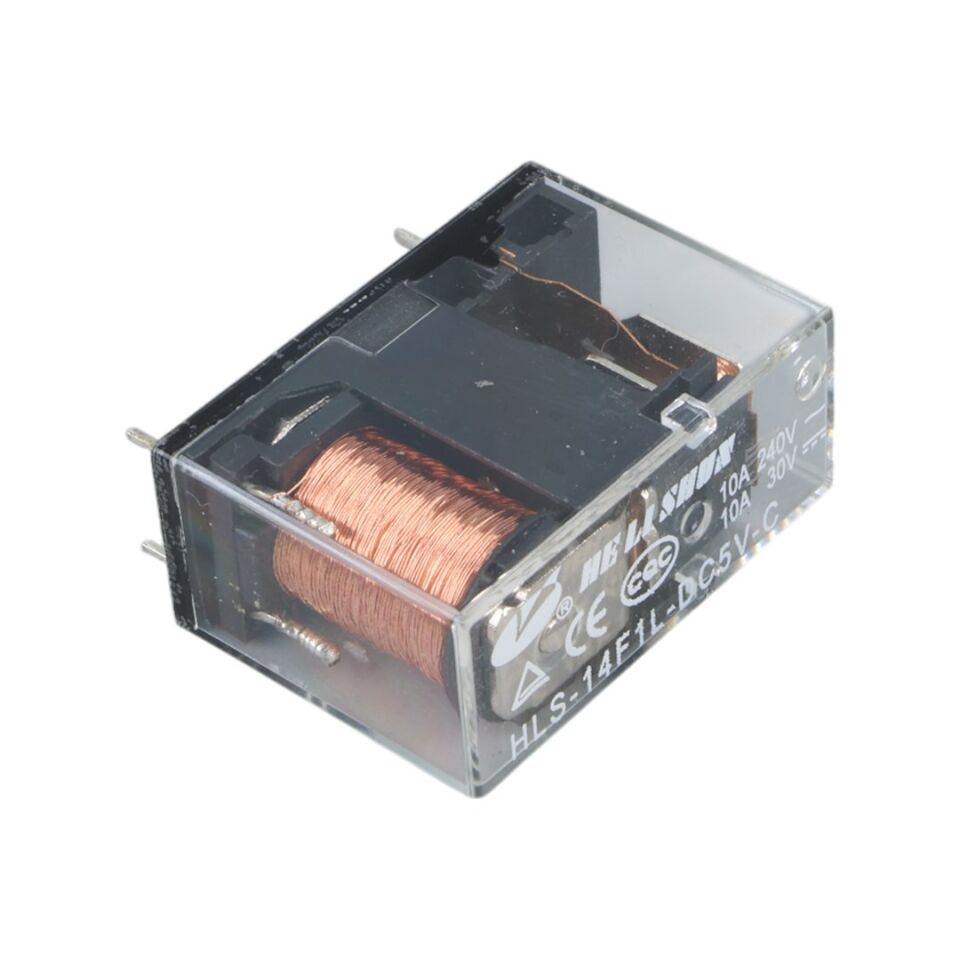 5 Volt Röle Tek Kontak 5 Bacak 10 Amper HLS-14F1L-DC5V-C