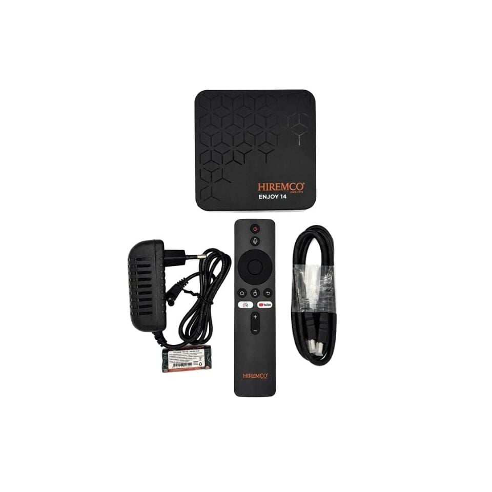 Hıremco Enjoy 14 Androıd 14 2GB Ram 16GB Dahili Hafıza WI-FI 6 Destekli Gamıng Androıd TV Box