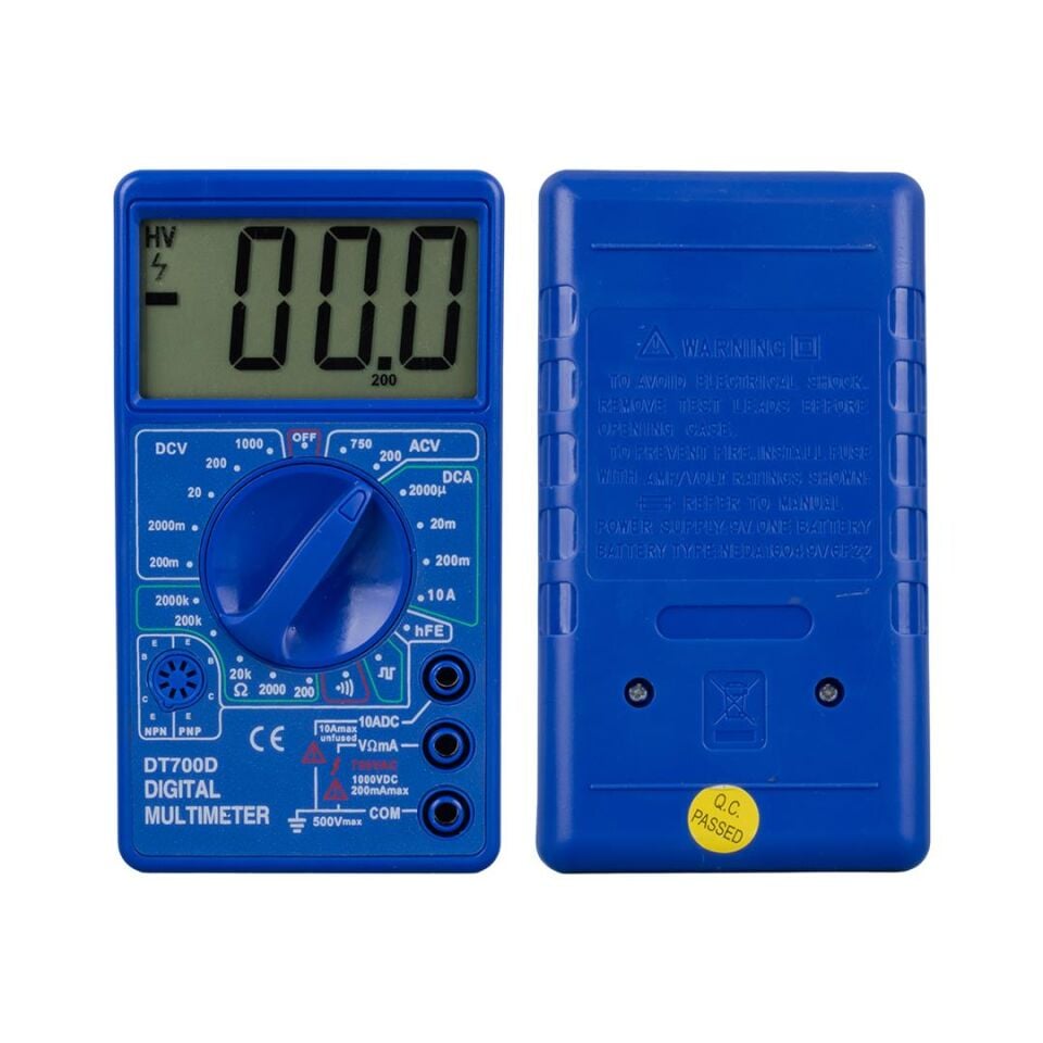 Powermaster Jumbo Display Dijital Multimetre Ölçü Aleti