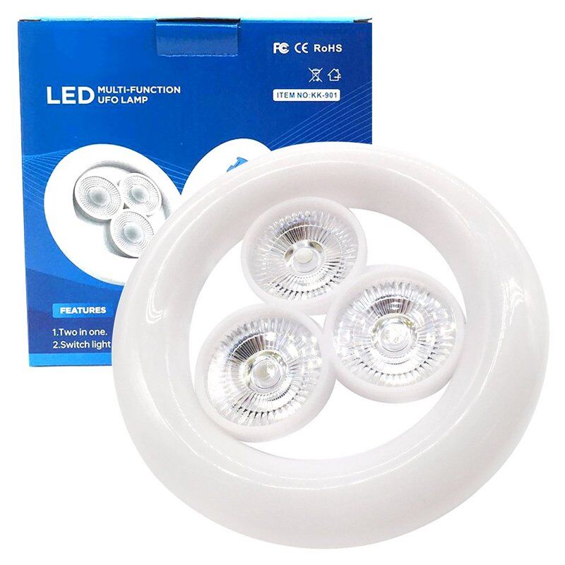 Powermaster KK-901 E27 Duy 3'lü 36 Watt Beyaz Ufo Led Lamba