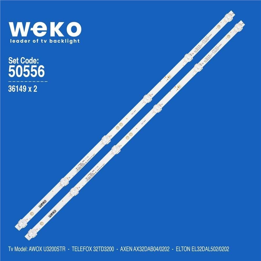 Wkset-5556 36149X2 Kj32d06-Zc22ag-09 303Kj320044 2 Adet Led Bar (6V6led56,6Cm)