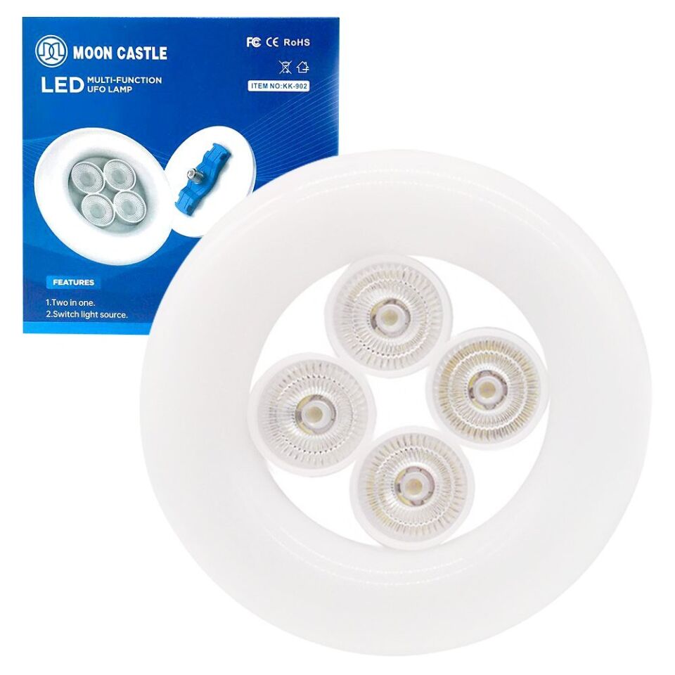 Powermaster KK-902 E27 Duy 4'lü 48 Watt Beyaz Ufo Led Lamba