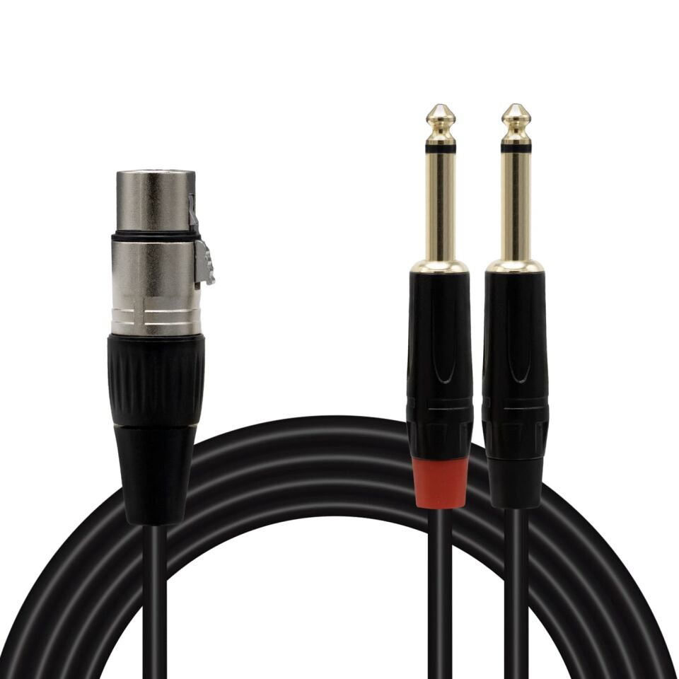 Magicvoice LD369A Canon Erkek - 6.3 Mono Erkek 5 Metre Kablo