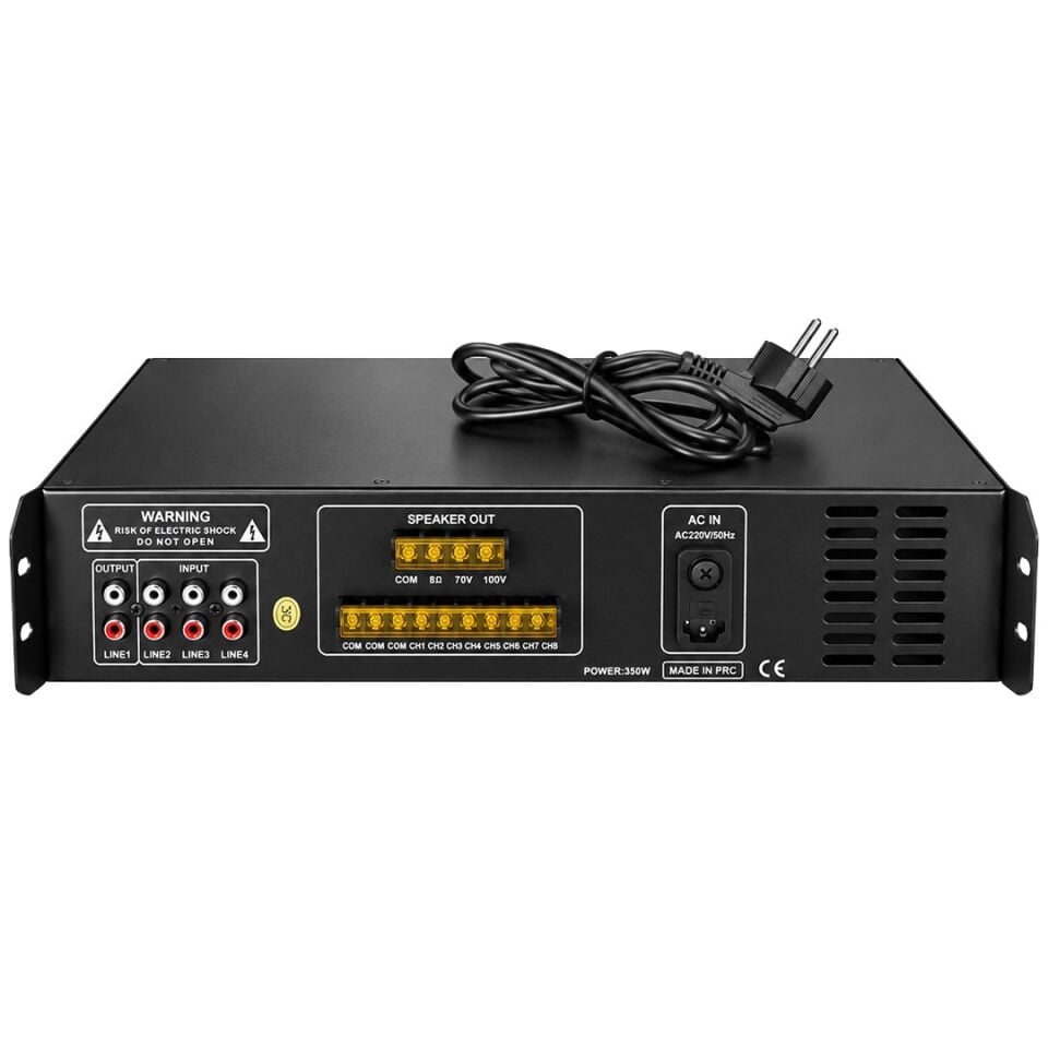 Westa WM-2350U 350 Watt 100 Volt USB-MP3-Bluetooth 6 Bölgeli Trafolu Mikser Amfi