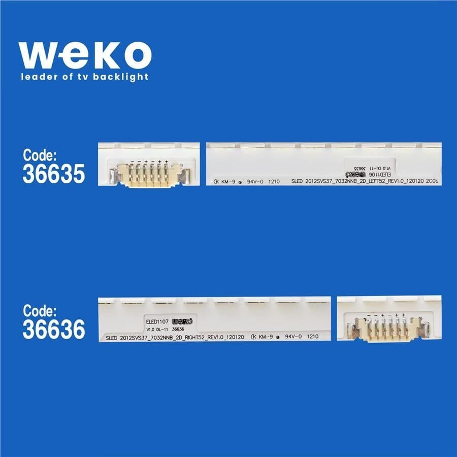 Wkset-5560 36635X1 36636X1 Sled_2012Svs37_7032Nnb_2D 2 Adet Led Bar