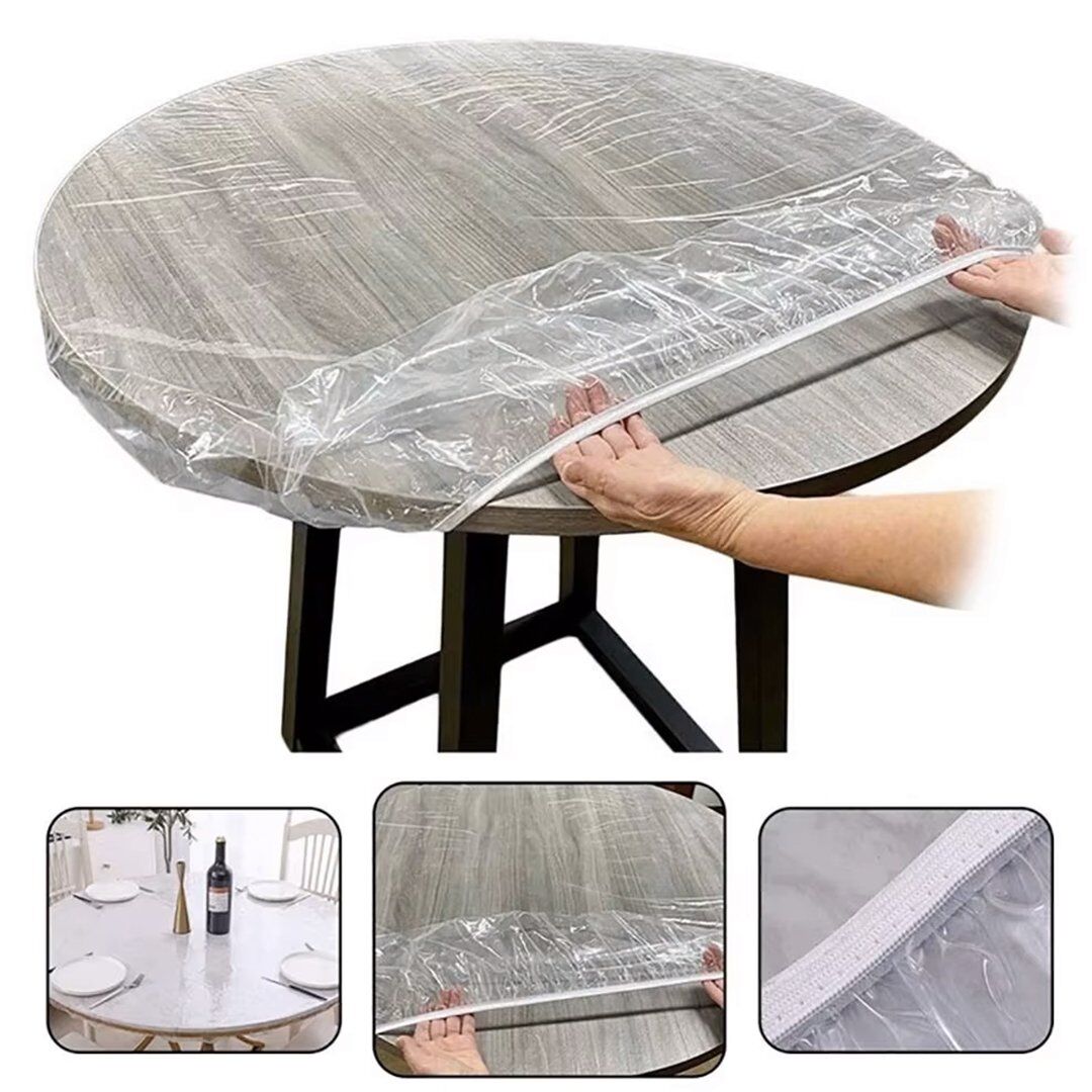Sunup SN-24899 Pvc Şeffaf Yuvarlak Masa Örtüsü