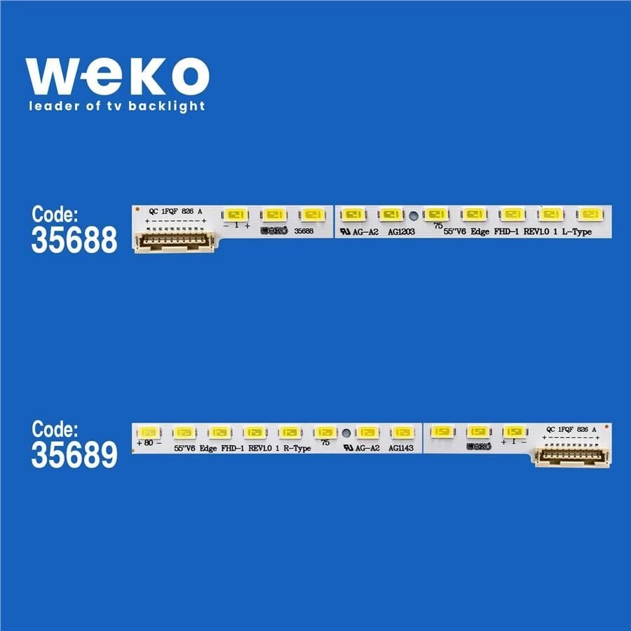 Wkset-5345 35688X1 35689X1 55 V6 Edge Fhd-1 Rev1.0 2 Adet Led Bar (80Led)