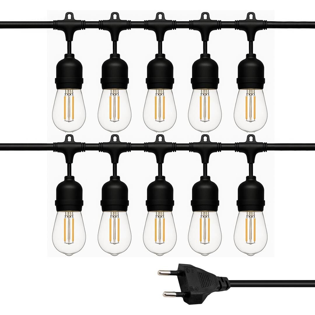 Ledx KB00002 10'Lu E27 Duy Sıralı 10 Metre Lamba Kablosu
