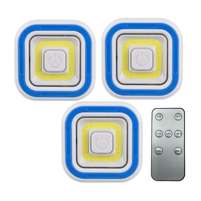 Powermaster PM-6936 Cob Ledli Pilli Kumandalı Üçlü Lamba