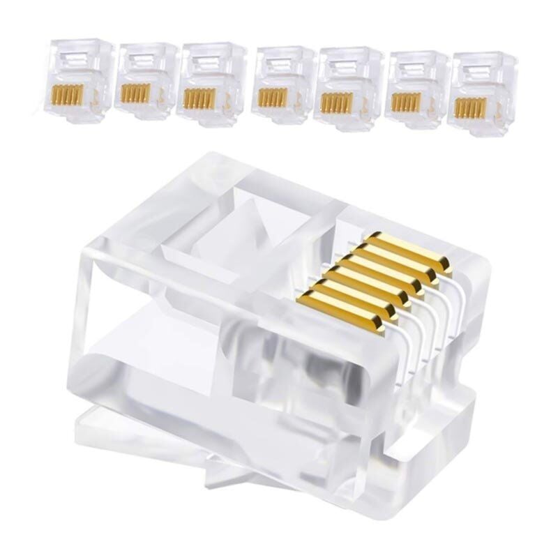 Powermaster Telefon Soketi 6P/6C (100'lü Paket)