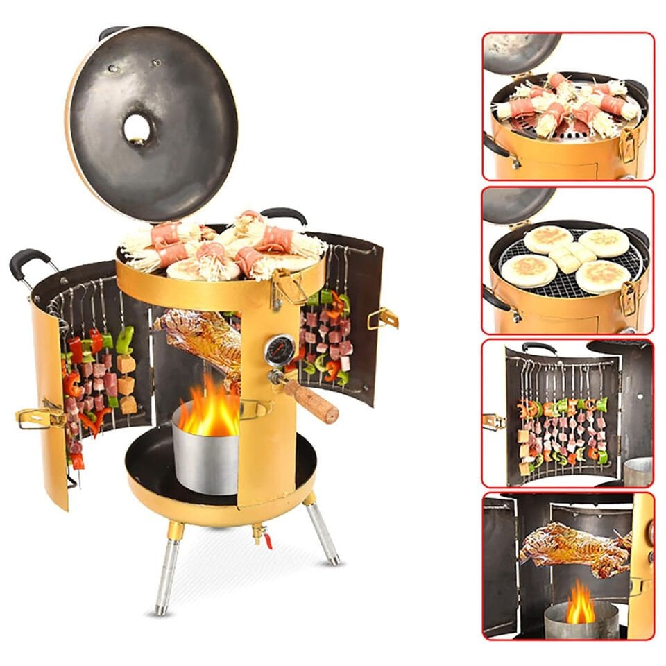 Sunup SN-26267 Barbekü Mangal Izgarası Gold Renk