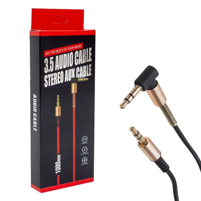 Powermaster PM-15124 1 Metre 3.5Mm L Uçlu Stereo AUX Kablo