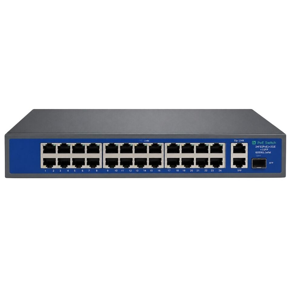 Novacom NCV-HIF2421GBL-C 400W Poe Switch