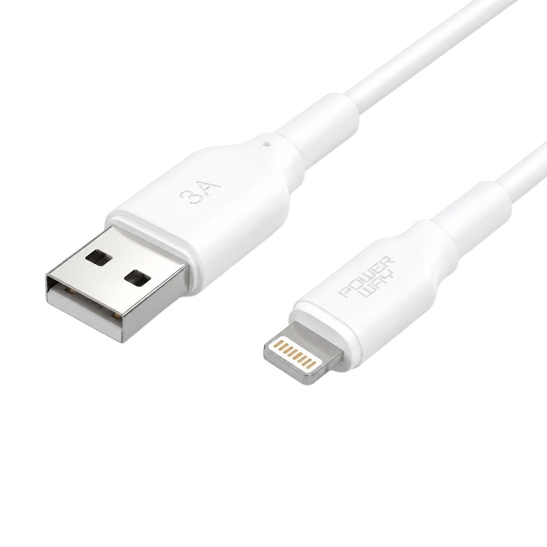 Powerway IP27 1 Metre 3A Lightning Hızlı Şarj Ve Yüksek Hızlı Data Kablosu