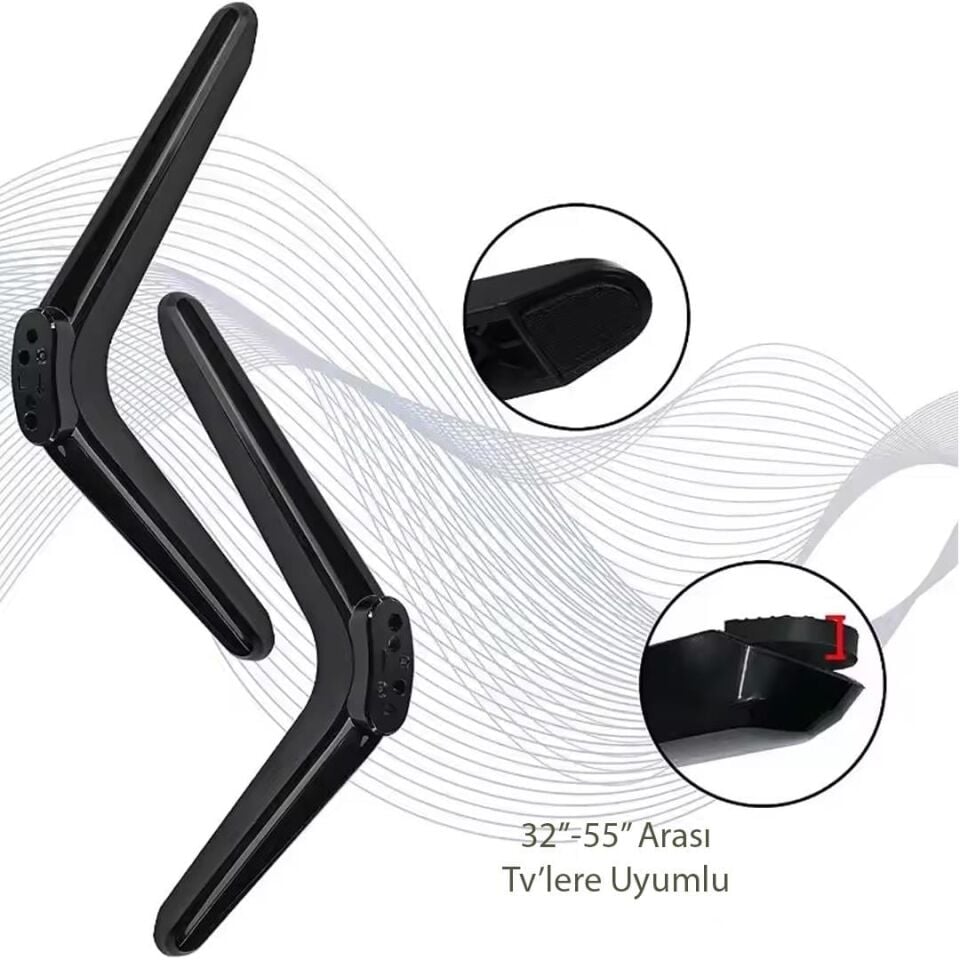 Powermaster PM-26782 Plastik 32''55'' Universal Televizyon Ayağı Standı