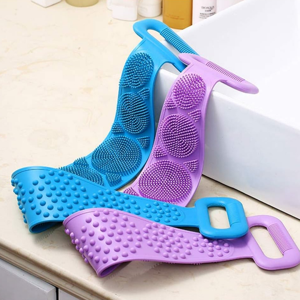 Sunup Çift Taraflı Vücut Ve Sırt Yıkama Silikon Banyo Lifi
