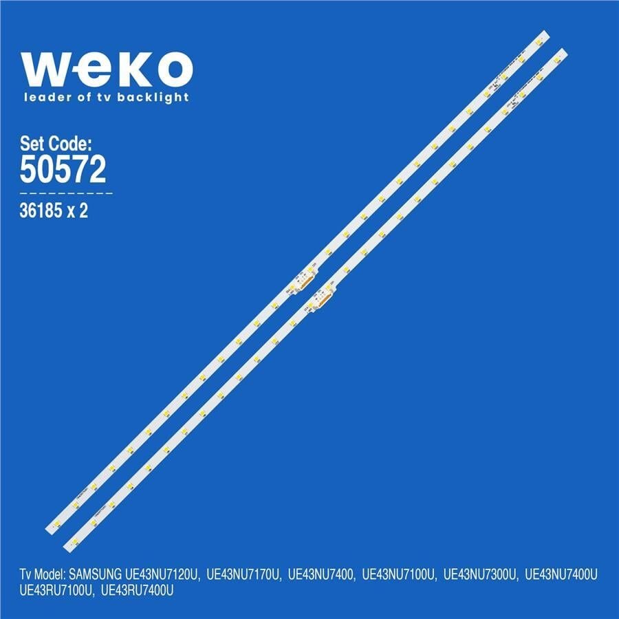 Wkset-5572 36185X2 Aot_43_Nu7100f_2X28_3030C 2 Adet Led Bar (28Led)